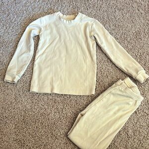 Toddler cream pajamas